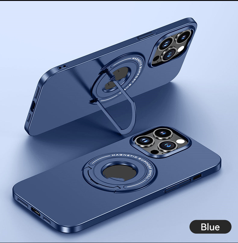 Skin-friendly Magnetic Phone Case With Invisible Stand For iPhone 14