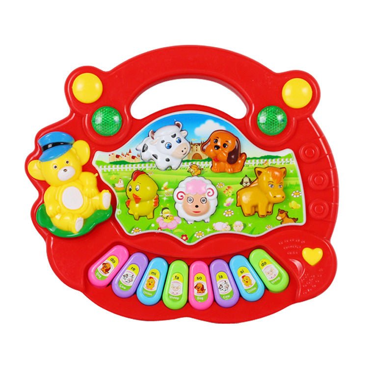 Educational Toys Farm Animal Keyboard Musical Instrument Child Baby Toys - MyMobile