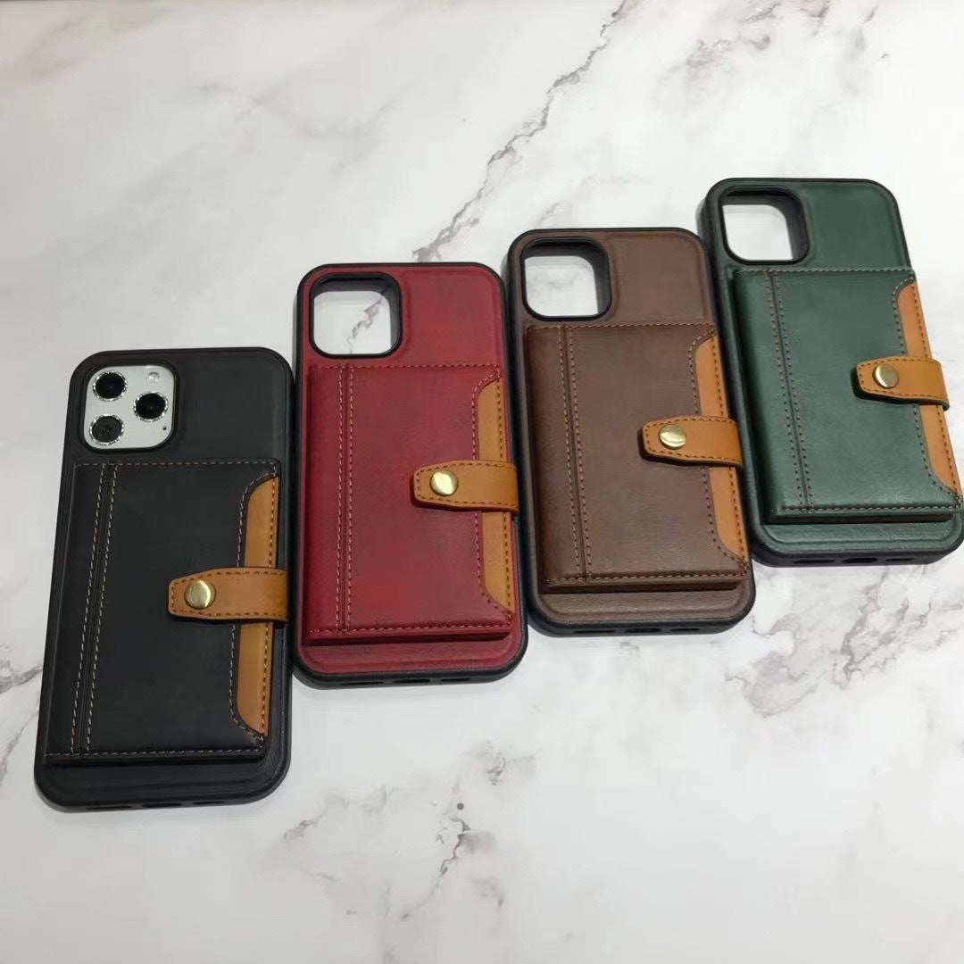 Fashion Personality Mobile Phone Card Leather Case - MyMobile