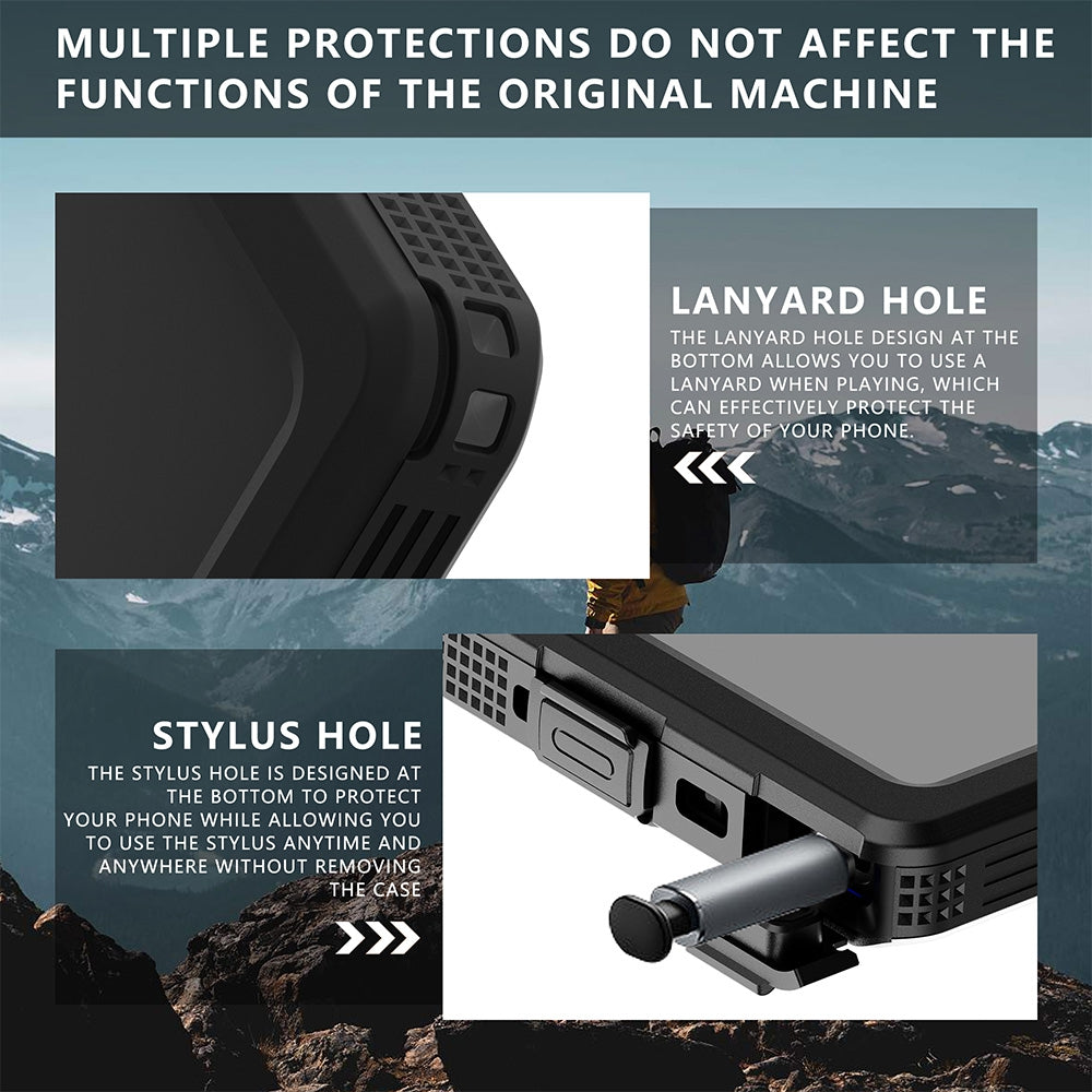 Redpepper Dot+ IP68 Waterproof Case Cover with Magnetic Ring for Samsung Galaxy S24 Ultra