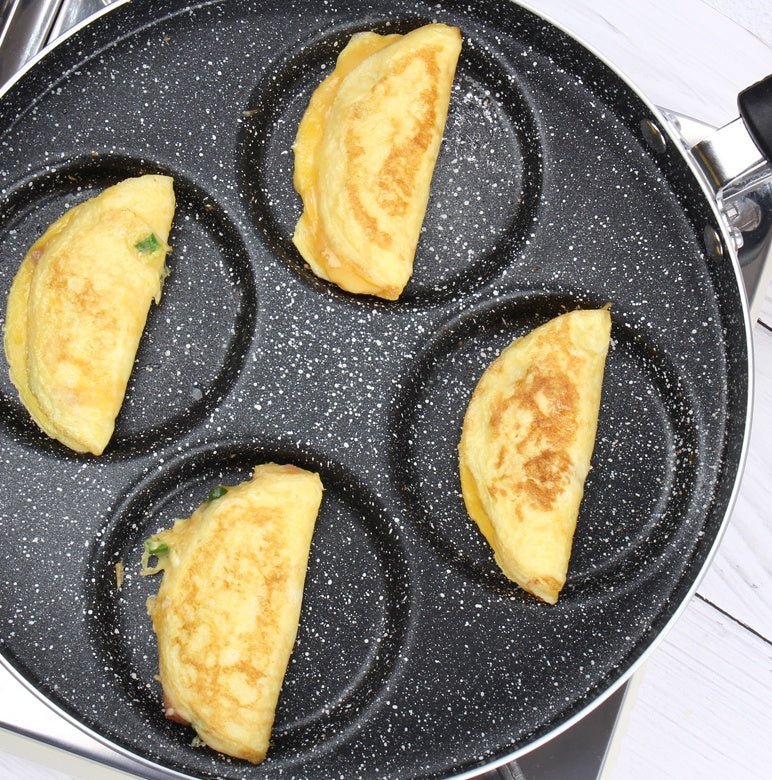 Egg Frying Pan Nonstick Pancake Pans 4 - Cups Cookware Pancake Pan Egg Pan Suitable For Gas Stove - MyMobile