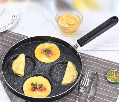 Egg Frying Pan Nonstick Pancake Pans 4 - Cups Cookware Pancake Pan Egg Pan Suitable For Gas Stove - MyMobile