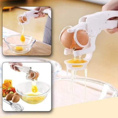 Egg Shell Cracker Handheld Plastic Egg Breaker Egg Opener Creative Egg Separator Tool Kitchen Gadgets - MyMobile