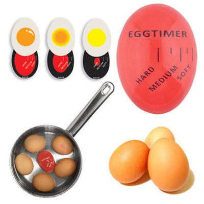 Egg Timer Perfect Color Changing Timer Yummy Soft Hard Boiled Eggs Cooking Kitchen Eco - Friendly Resin Egg Red Timer Tools - MyMobile