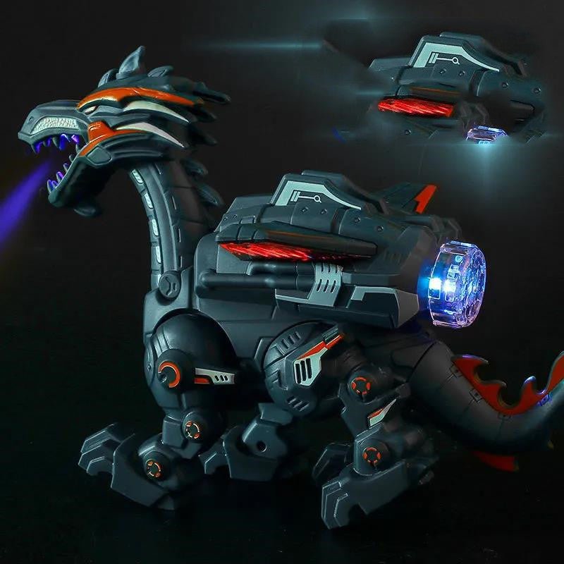 Electric Spray Mechanical Dinosaur Toy Model Multifunctional Sound And Light Toy - MyMobile