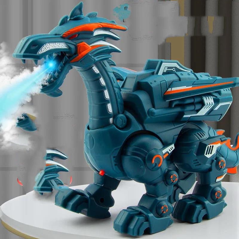 Electric Spray Mechanical Dinosaur Toy Model Multifunctional Sound And Light Toy - MyMobile