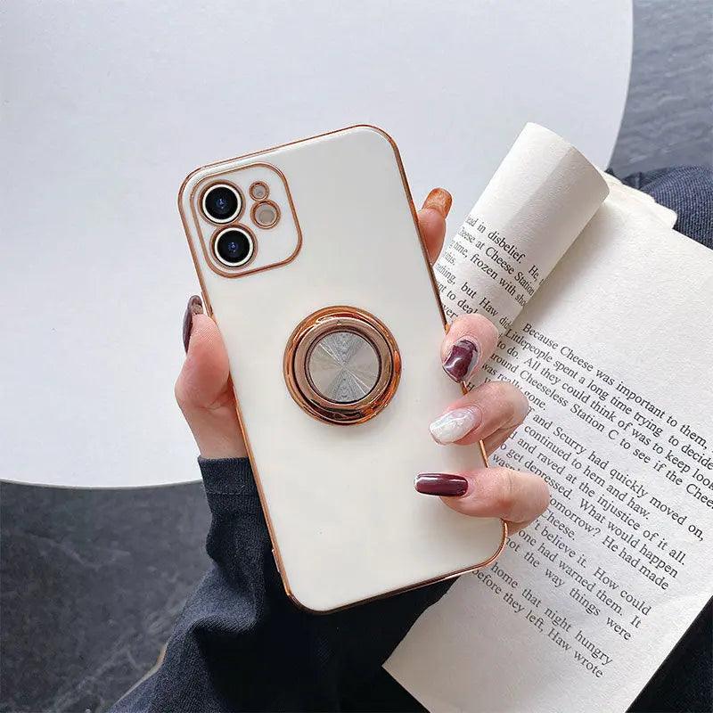 Electroplating Car Magnetic Mobile Phone Case - MyMobile