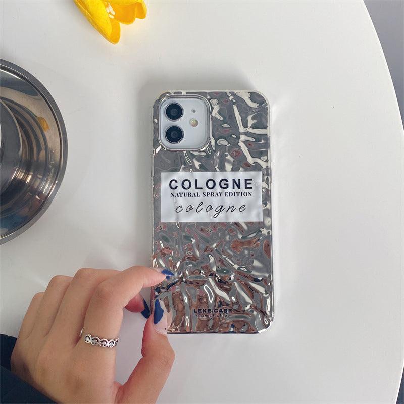 Electroplating Niche Pleated Mobile Phone Case Cover - MyMobile