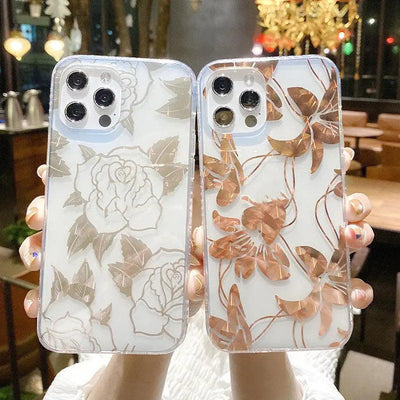 Electroplating Printing Creative Silicone Phone Case - MyMobile