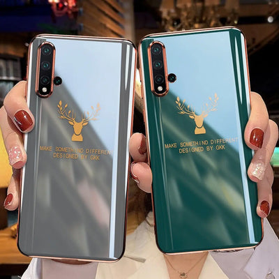 Electroplating soft glue elk mobile phone case For Huawei P30 - MyMobile