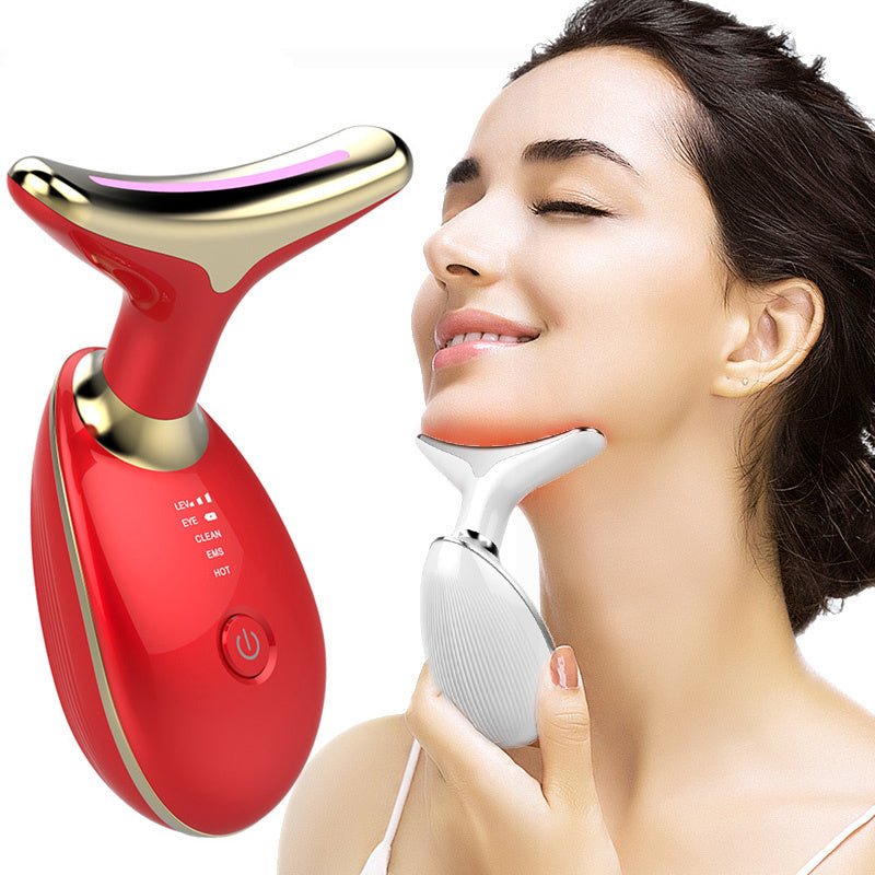 EMS Thermal Neck Lifting And Tighten Massager Electric Microcurrent Wrinkle Remover - MyMobile