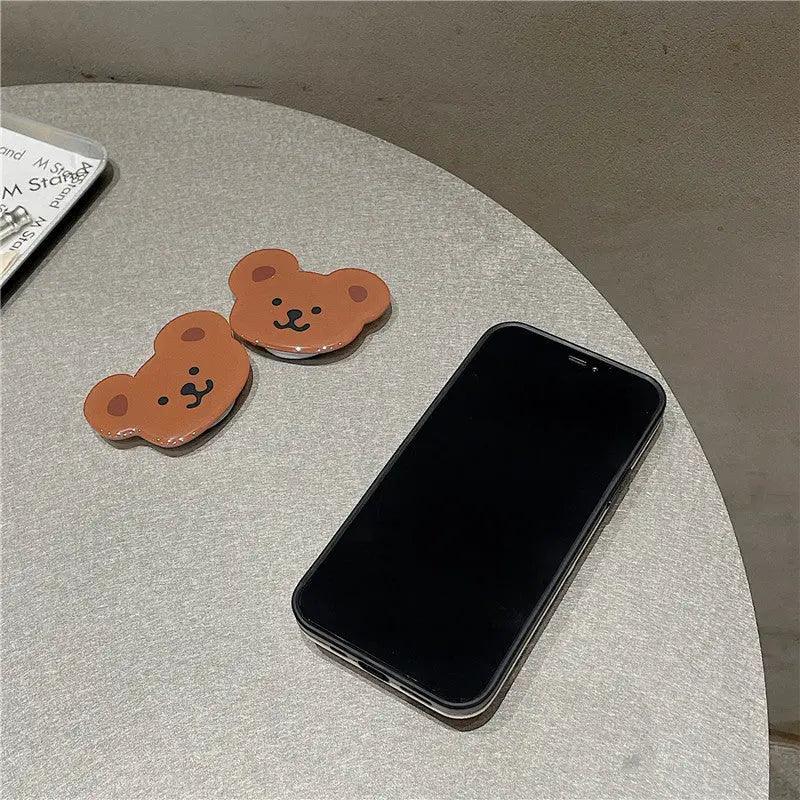 English Bear Stand Mobile Phone Case Protective Cover - MyMobile