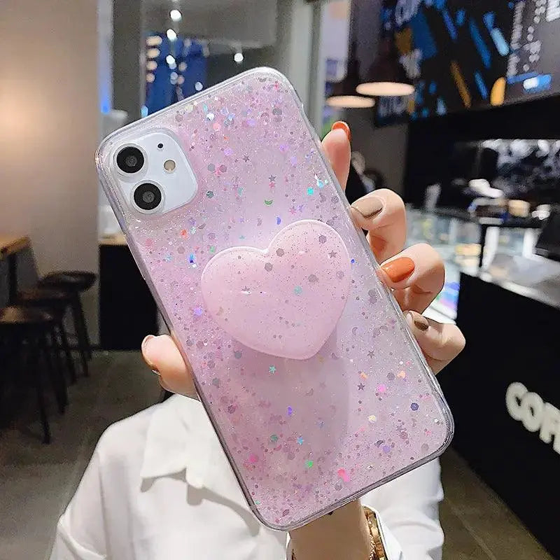 Epoxy sequin holder mobile phone case - MyMobile