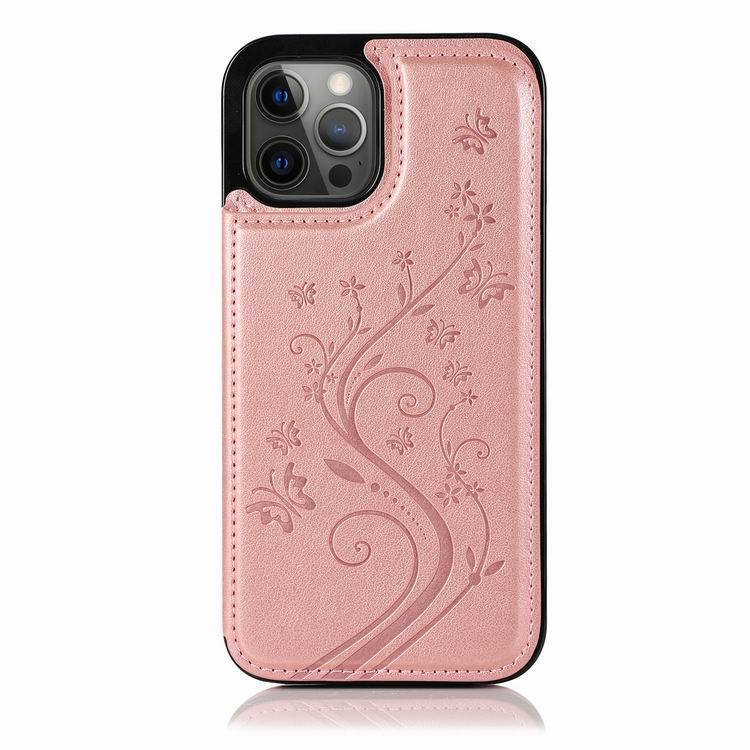 Butterfly Embossed Phone Case For iPhone 14