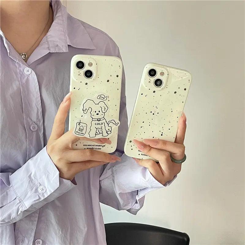 Small Inks Speckle Dog Phone Case Online Only