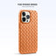 Woven Pattern Phone Case Breathable Heat Dissipation Drop-resistant Protective Cover For iPhone 15