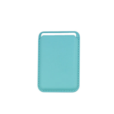 Leather Magnetic Card Sleeve For iPhone 15