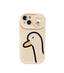 Duck Pattern Sliding Window Silicone Mobile Phone Case For iPhone 14