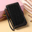 Crossbody Plaid Multi-functional Zipper Bag Mobile Phone Case For Samsung Galaxy S23