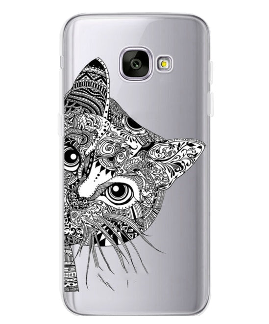 Ultra-thin soft plastic cartoon phone case cat mobile phone case For Samsung Galaxy S8