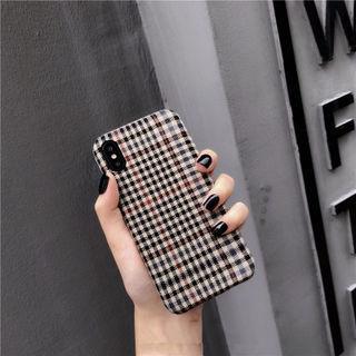 Fabric Plaid Material Mobile Phone Case Fall - proof - MyMobile