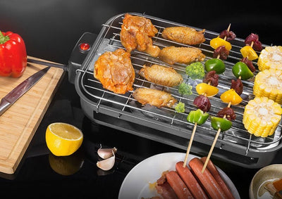 Factory directly for household barbecue square non - smoking electric oven carbon steel plate knob temperature control Korean electric baking tray customization - MyMobile