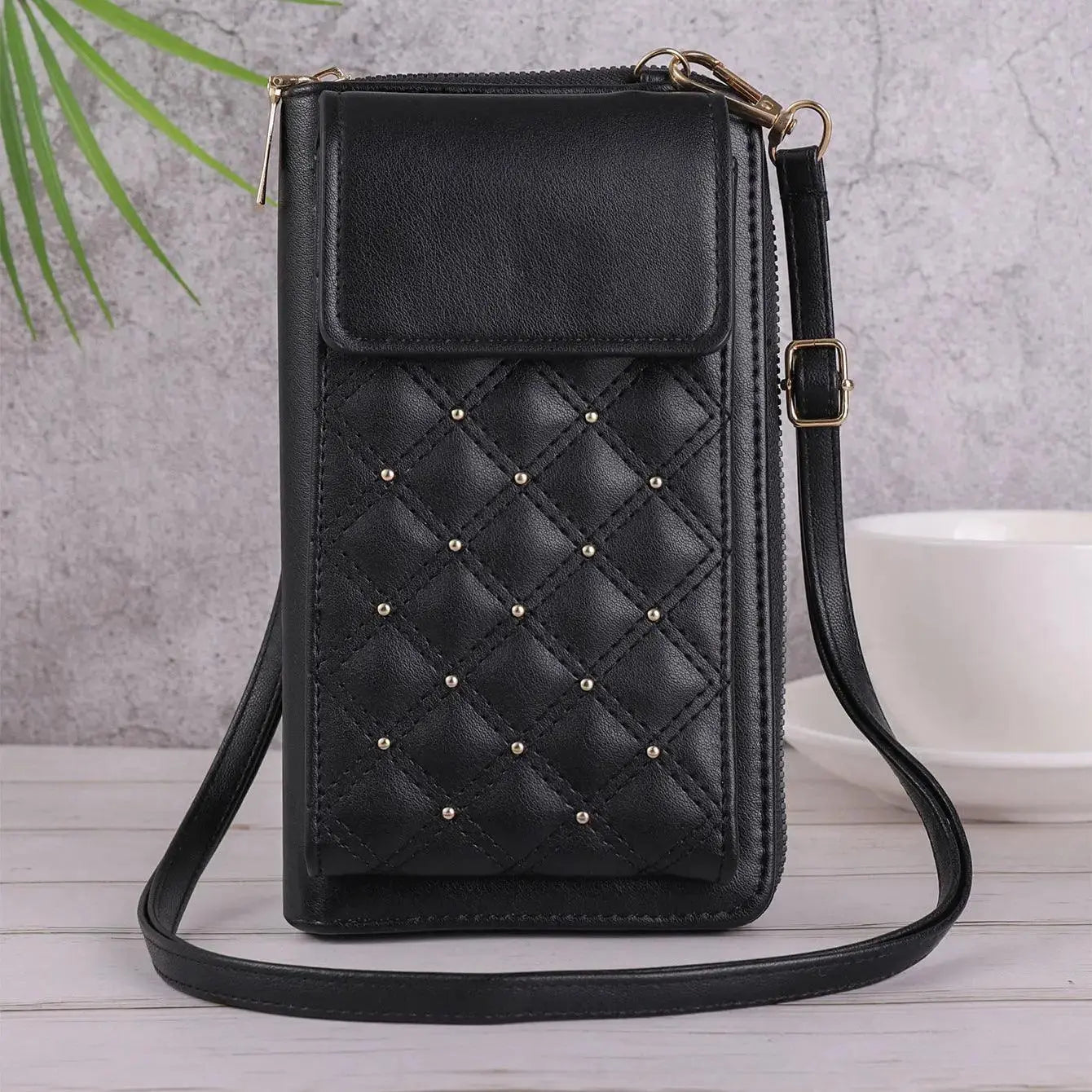 Fashion All - match Mobile Phone Bag Classic Style Rhombus Light Luxury - MyMobile