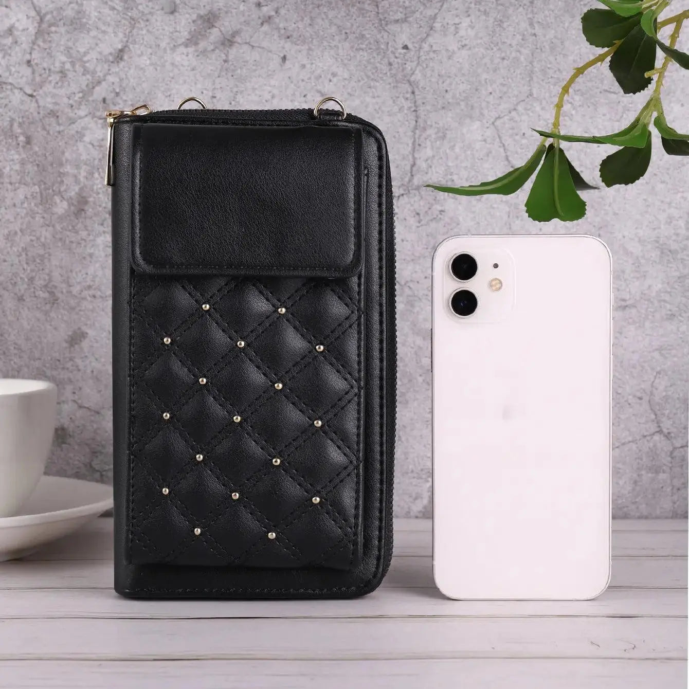 Fashion All - match Mobile Phone Bag Classic Style Rhombus Light Luxury - MyMobile