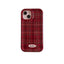 Fashion New Year Wine Red Plaid Phone Case For iPhone 11, 12, 13, 14 - MyMobile