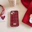 Fashion New Year Wine Red Plaid Phone Case For iPhone 11, 12, 13, 14 - MyMobile