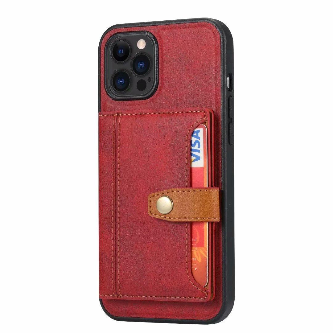 Fashion Personality Mobile Phone Card Leather Case - MyMobile