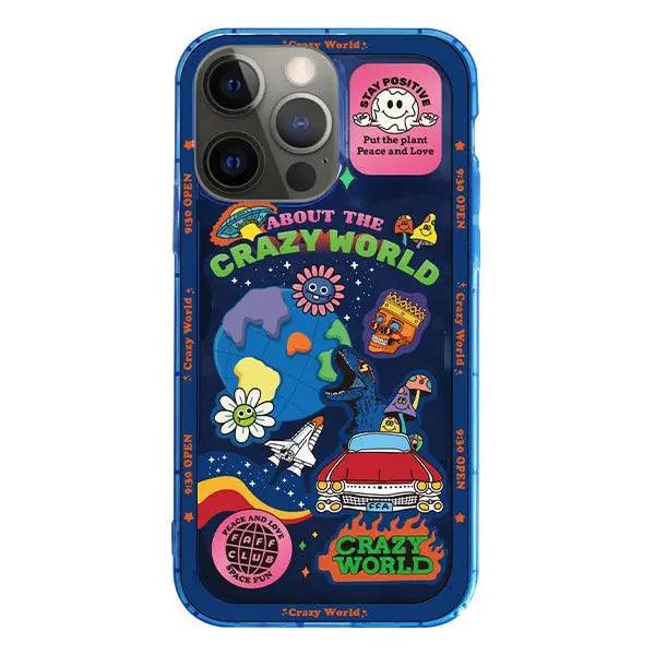 Fashionable Fluorescent Blue Planet Mobile Phone Soft Shell - MyMobile