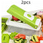 12pcs Multifunctional Vegetable Chopper Handle Food Grate Food Chopper Vegetable Slicer Dicer Cut Kitchen Gadgets