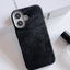 Flannel Magnetic Leather Phone Case For iPhone 16