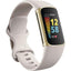Fitbit Charge 5 Tracker Soft Gold w White Band