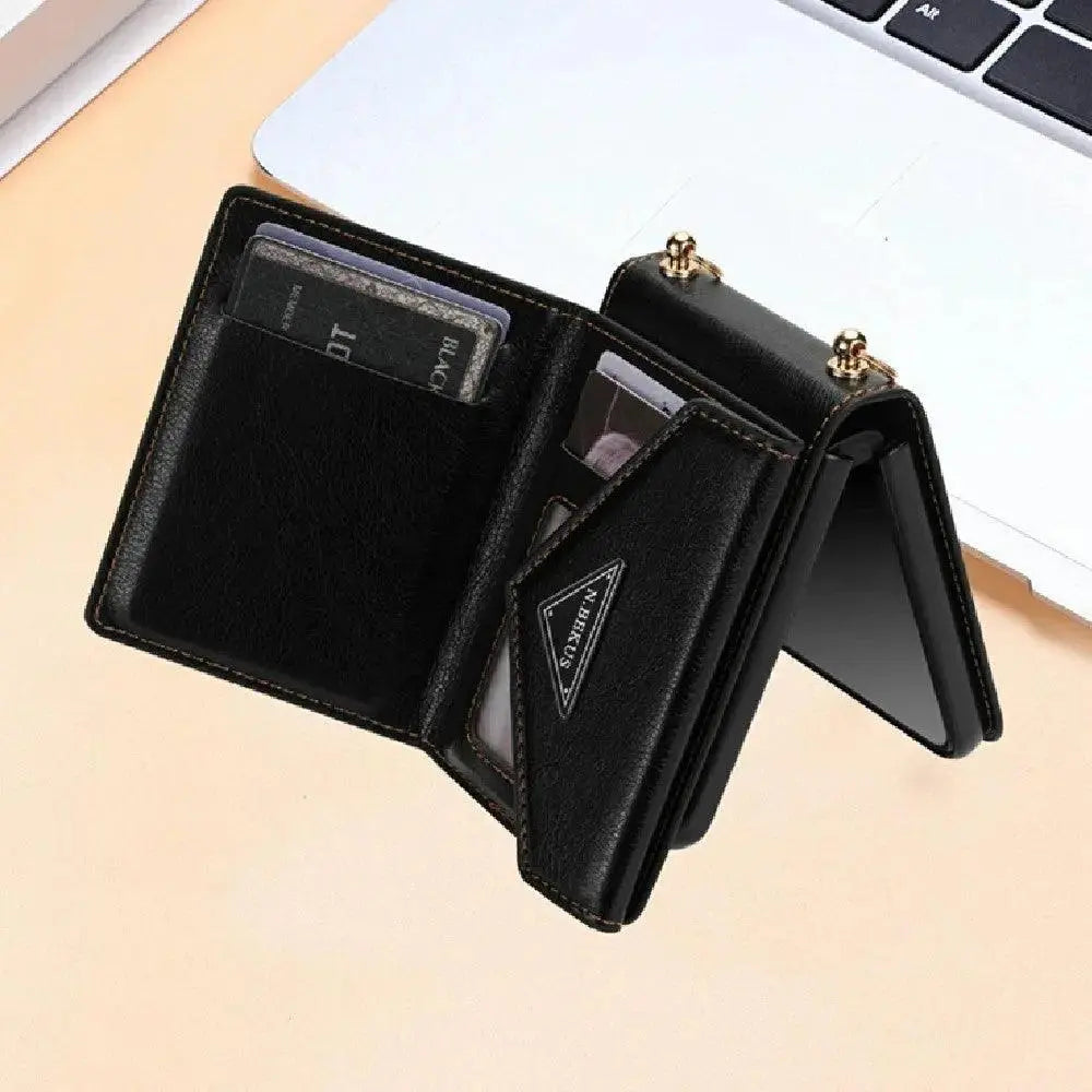 Flip5 Side Zipper Card Holder Foldable Screen Phone Case Z Flip4 Flip Phone Case - MyMobile