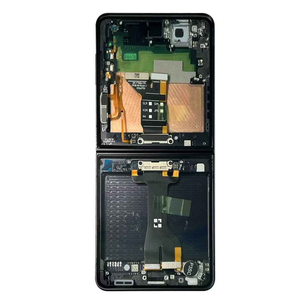 Samsung Galaxy Z Flip7 F766B OLED Screen Replacement with Frame GH82-37581C (Service Pack)-Black