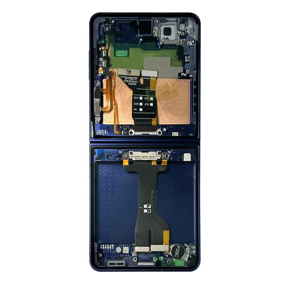 Samsung Galaxy Z Flip7 F766B OLED Screen Replacement with Frame GH82-37581A (Service Pack)-Blue