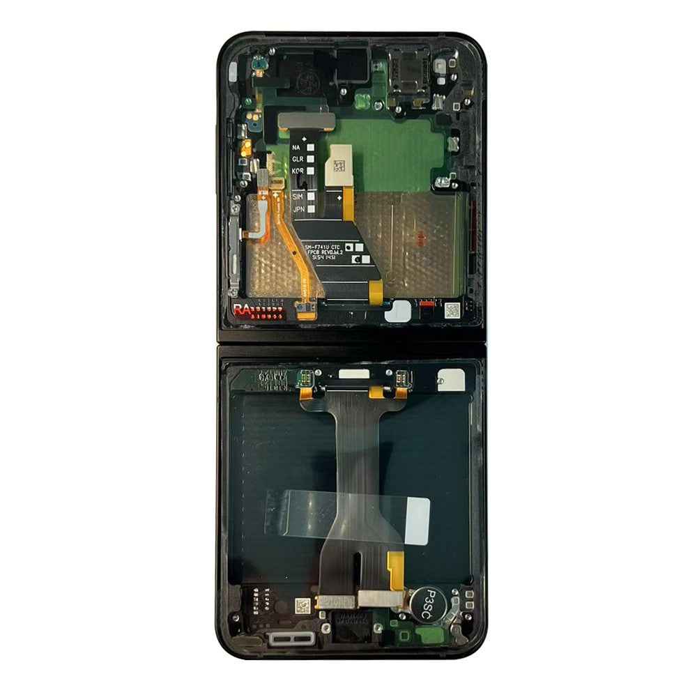 Samsung Galaxy Z Flip7 FE F761B OLED Screen Replacement with Frame GH82-37734A (Service Pack)-Black