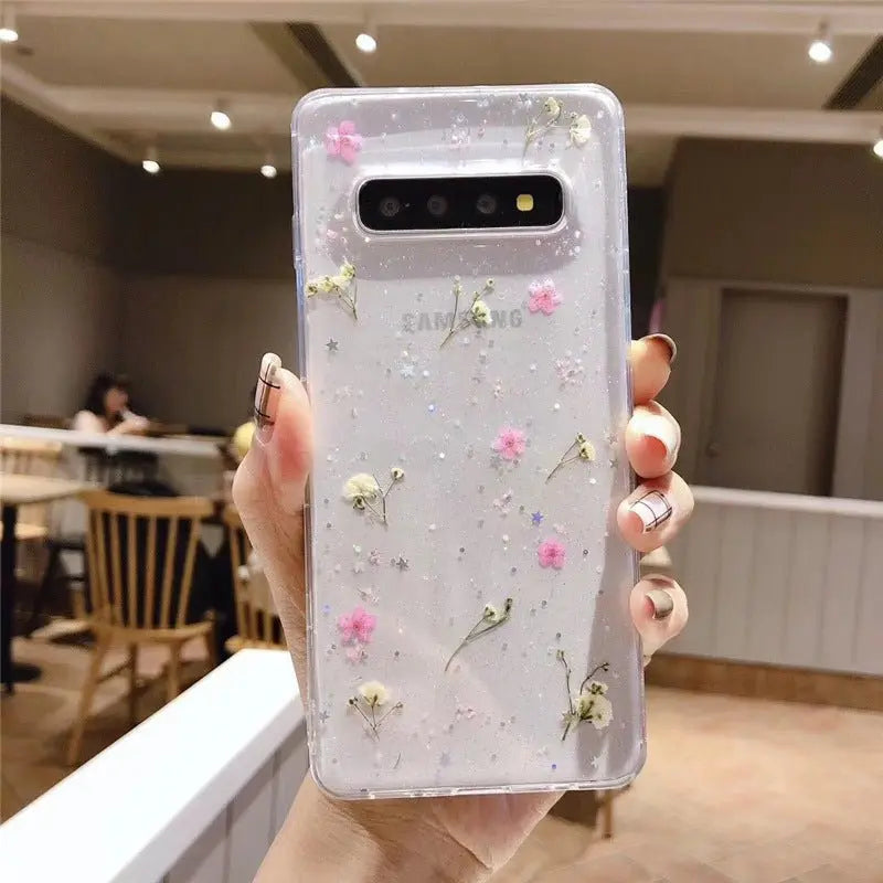 Floral Epoxy Phone Case For Samsung Galaxy A Series - MyMobile