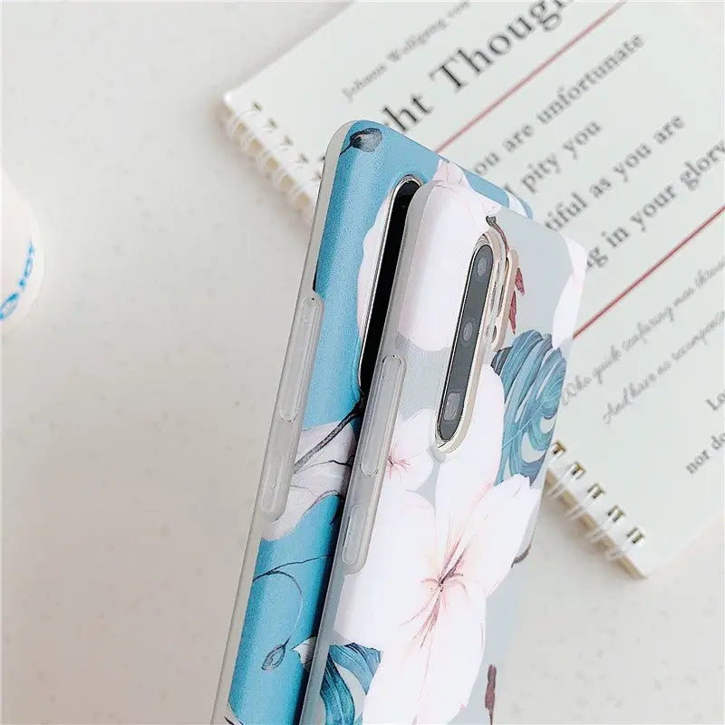 Flower frosted leaf phone case For Huawei P40 - MyMobile