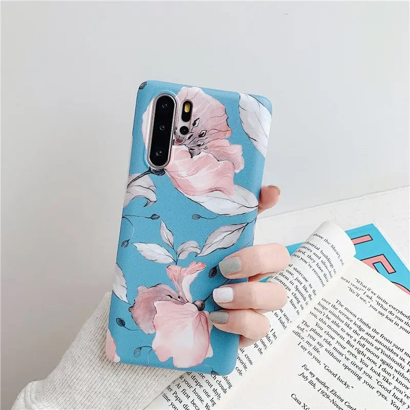 Flower frosted leaf phone case For Huawei P40 - MyMobile