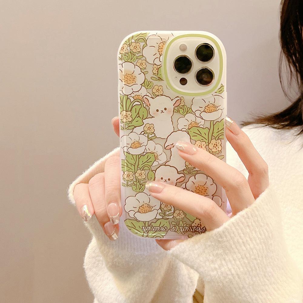 Flower Mobile Phone Case For Iphone13 Transparent White - MyMobile