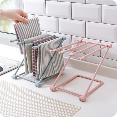 Foldable Dishcloth Shelf Kitchen Accessories Gadget Organizer - MyMobile