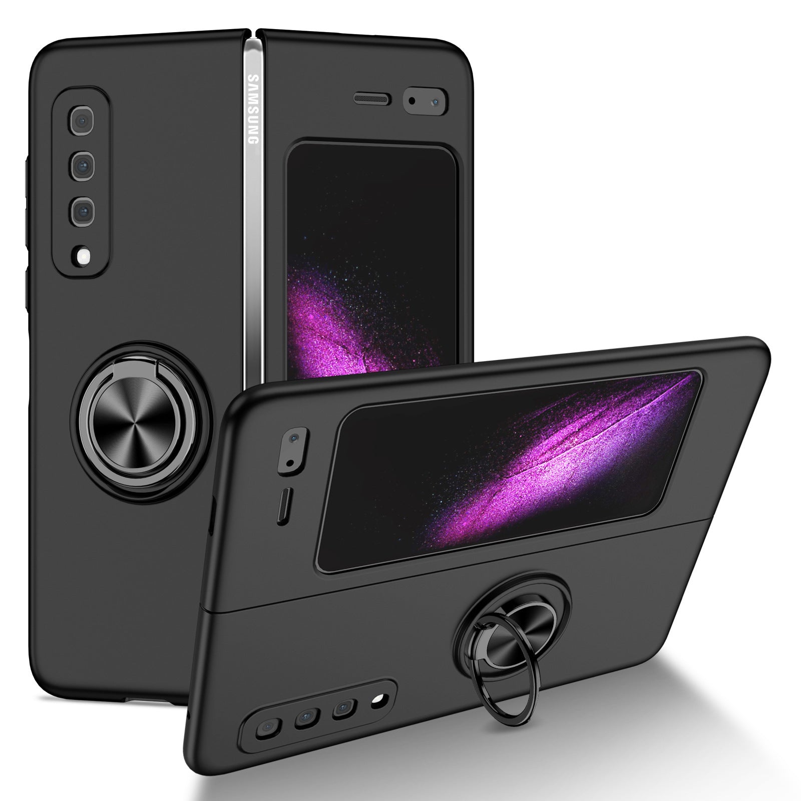 Folding Phone Case Ring Holder Shockproof Protective Cover For Samsung Galaxy Z Fold4 - MyMobile