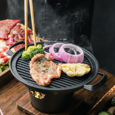 Food Non - Stick Small Barbecue Grill Household Indoor Barbecue Small Grill - MyMobile