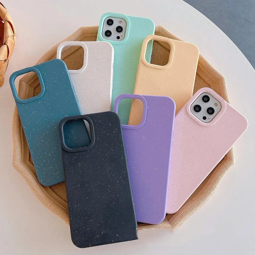 Fully Degradable Phone Case Suitable Wheat Straw Protective Case For iPhone 12, 13, 14 - MyMobile