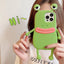 Funny Silicone 3D Frog Phone Case For IPhone 14 13 Cartoon Cute Shockproof Bumper Cover - MyMobile