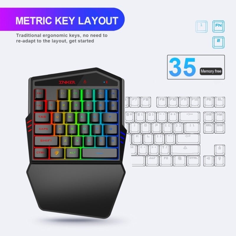 Gaming Keyboard Throne One Mouse Set - MyMobile