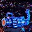 Gatling Bubble Gun Machine Children'S Automatic Electric Bubble Machine Porous Light Music - MyMobile